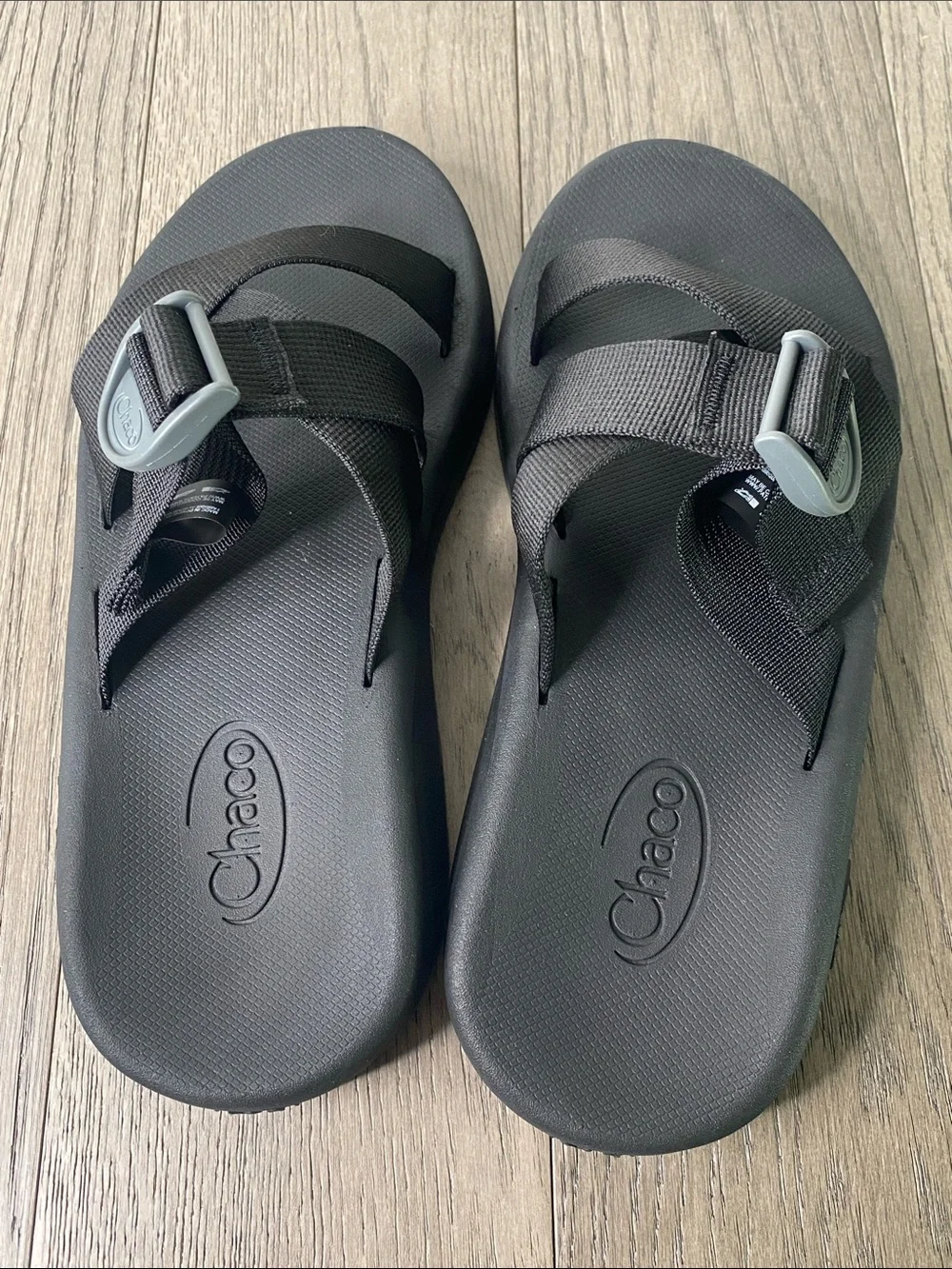 Chaco Black Slide Sandals with Adjustable Straps Men’s Size 9